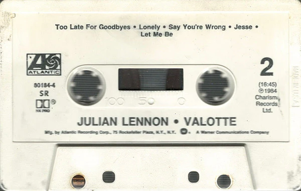 Julian Lennon - Valotte (Cass, Album, SR) (Very Good Plus (VG+)) - Image 4