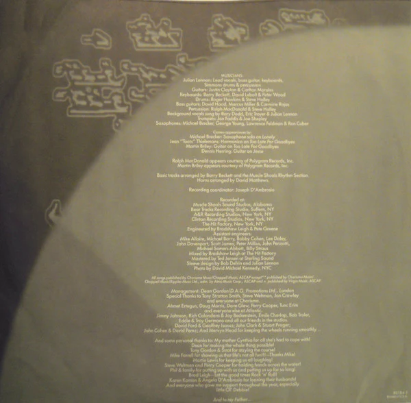 Julian Lennon - Valotte (LP, Album) (Very Good (VG)) - Image 3