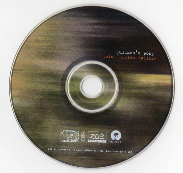 Juliana Hatfield - Juliana's Pony: Total System Failure (CD, Album) (Near Mint (NM or M-)) - Image 3