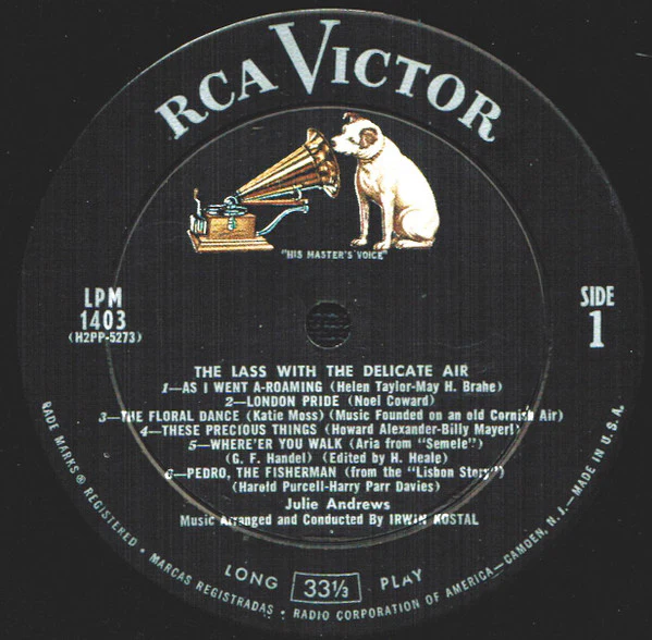 Julie Andrews - The Lass With The Delicate Air (LP, Album, Mono, Roc) (Very Good Plus (VG+)) - Image 3