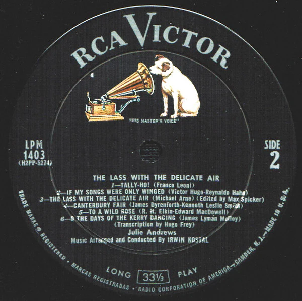 Julie Andrews - The Lass With The Delicate Air (LP, Album, Mono, Roc) (Very Good Plus (VG+)) - Image 4