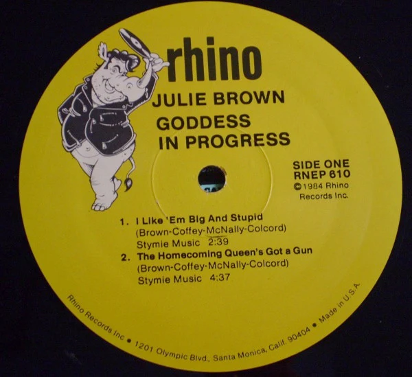 Julie Brown - Goddess In Progress (LP, MiniAlbum) (Very Good Plus (VG+)) - Image 3