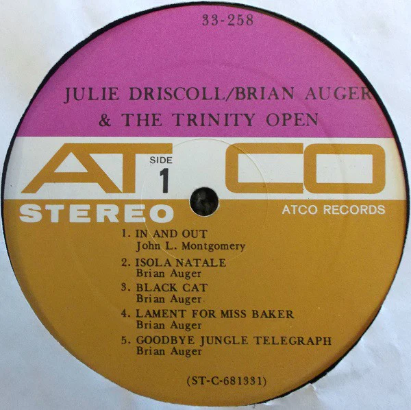 Julie Driscoll, Brian Auger & The Trinity - Open (LP, Album) (Very Good (VG)) - Image 5