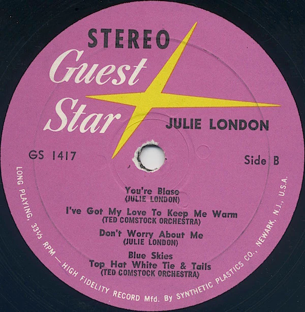 Julie London And Selections By The Ted Comstock Orchestra - Tenderly Yours (LP, Album) (Very Good Plus (VG+)) - Image 4