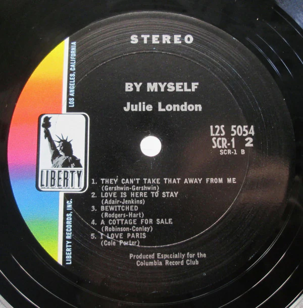 Julie London - By Myself (LP, Comp, Club, San) (Very Good Plus (VG+)) - Image 4