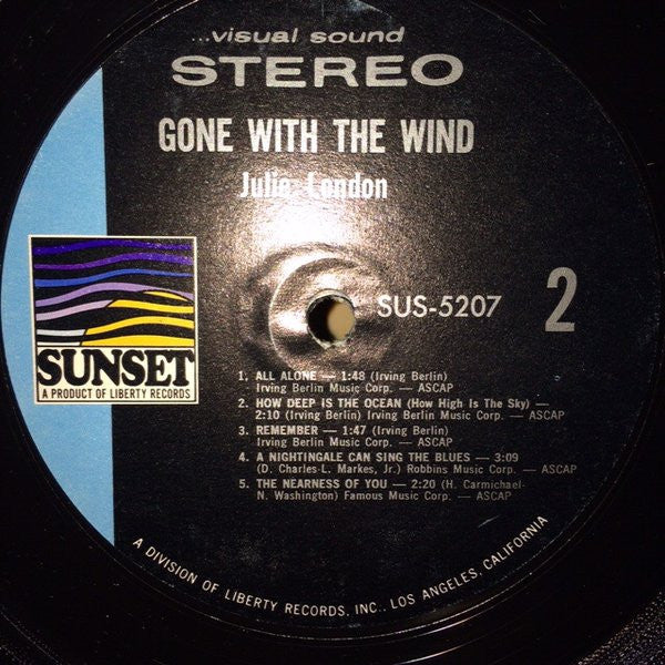 Julie London - Gone With The Wind (LP, Comp) (Near Mint (NM or M-)) - Image 4