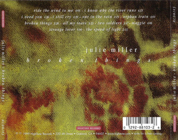 Julie Miller - Broken Things (CD, Album) (Very Good Plus (VG+)) - Image 2