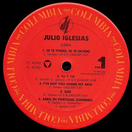 Julio Iglesias - Libra (LP, Album) (Very Good Plus (VG+)) - Image 5