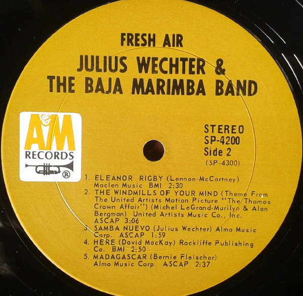 Julius Wechter And Baja Marimba Band - Fresh Air (LP, Album) (Very Good Plus (VG+)) - Image 4