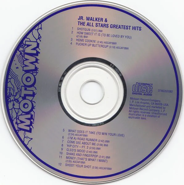 Junior Walker & The All Stars - Greatest Hits (CD, Comp, RE, RP) (Near Mint (NM or M-)) - Image 3