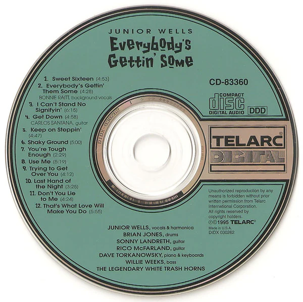 Junior Wells - Everybody's Gettin' Some (CD, Album) (Near Mint (NM or M-)) - Image 3