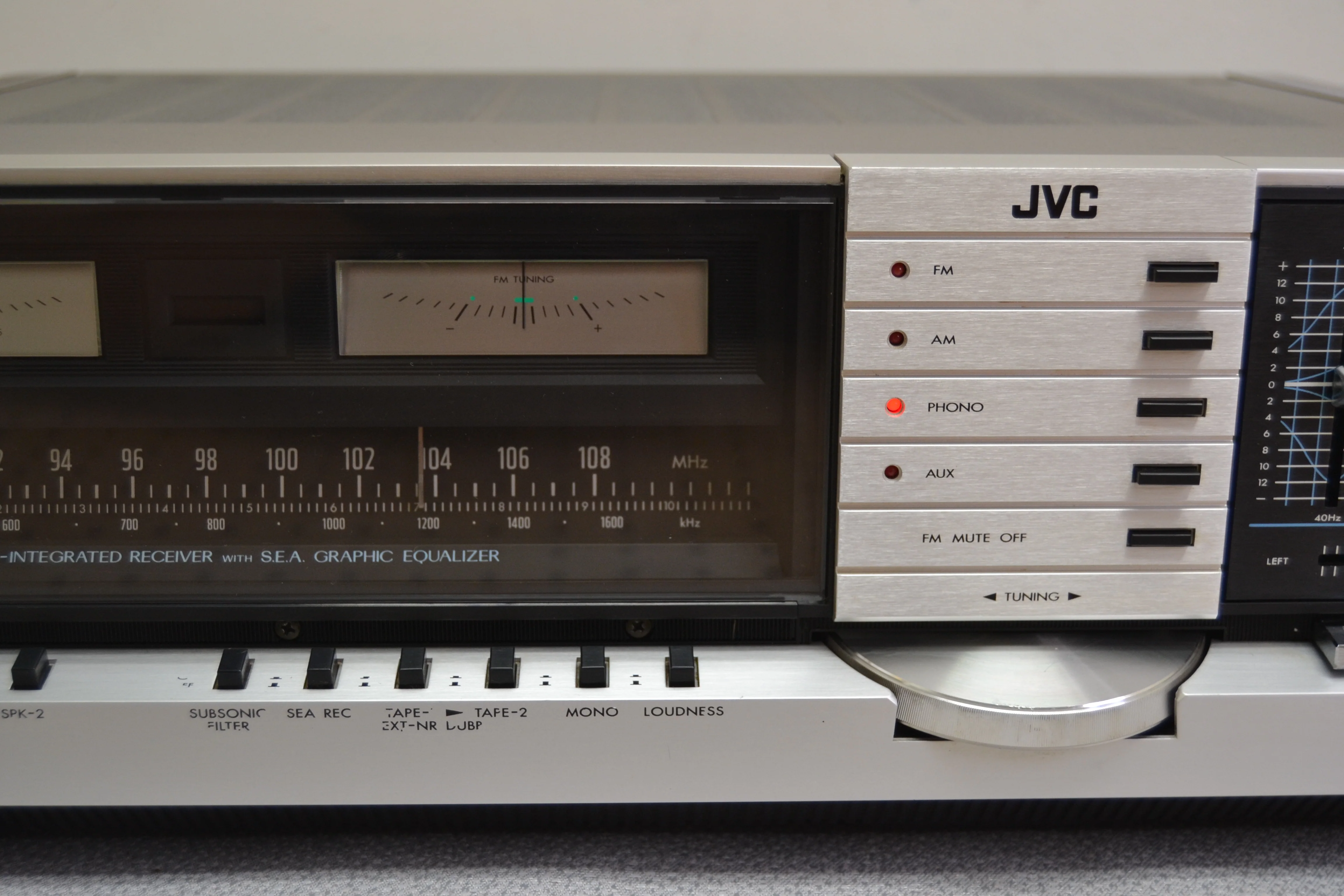JVC JR-S201 DC Integrated Stereo Receiver (1978) * 35W RMS * - Image 3