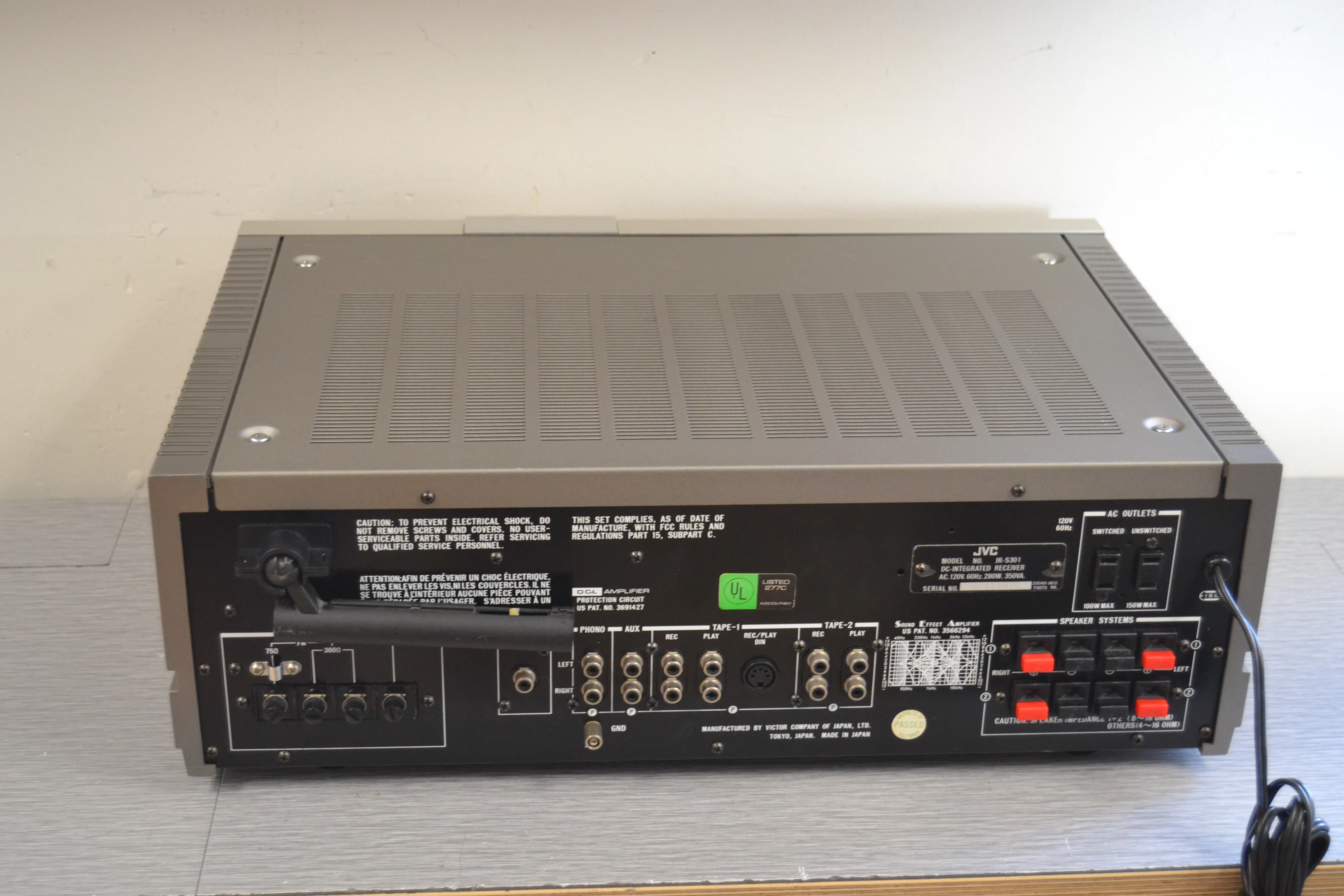 JVC JR-S301 Stereo Receiver * 60W MS * 1977 - Image 9