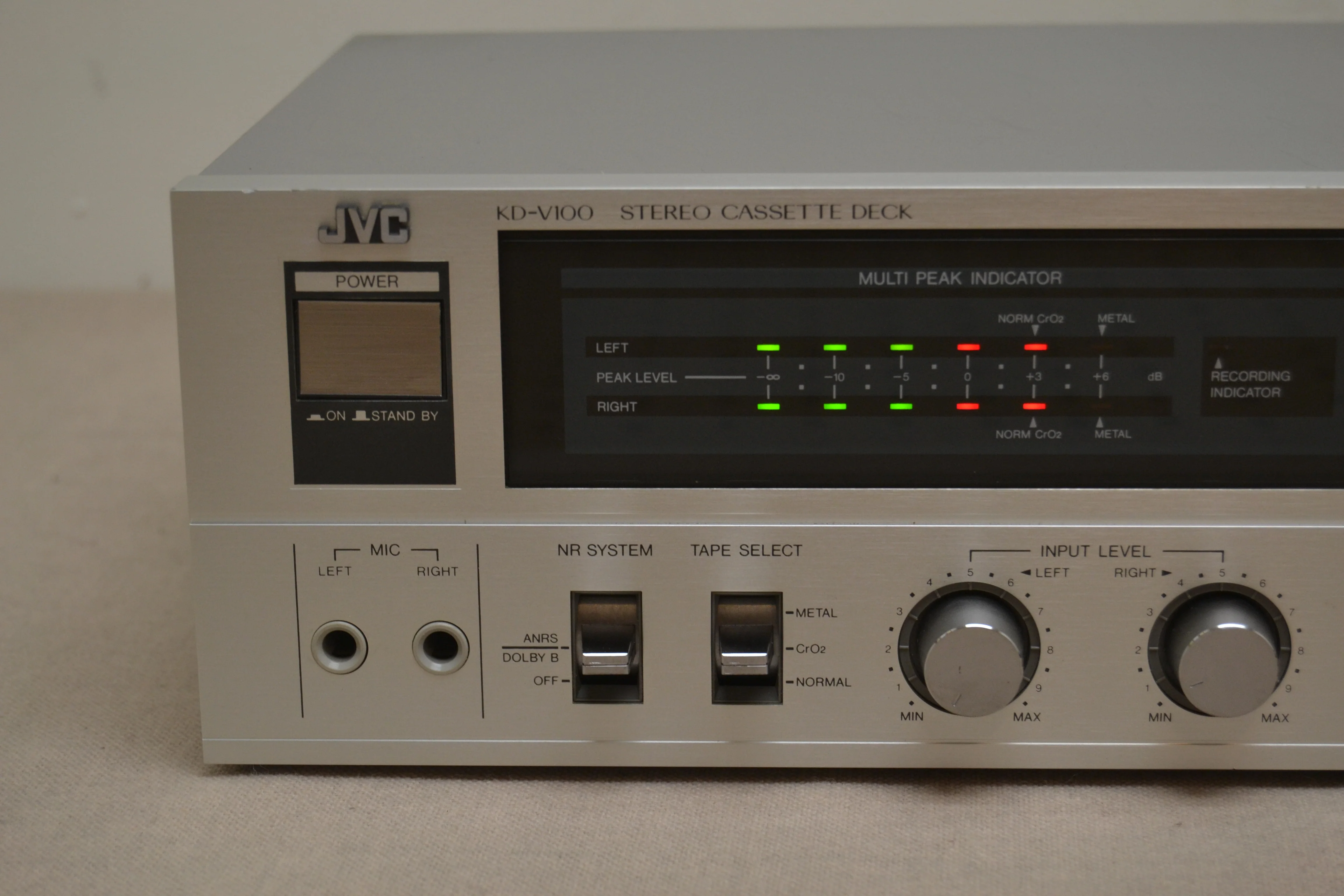 JVC KD-V100 Single Cassette Deck * Fully Serviced * New Belts - Image 2