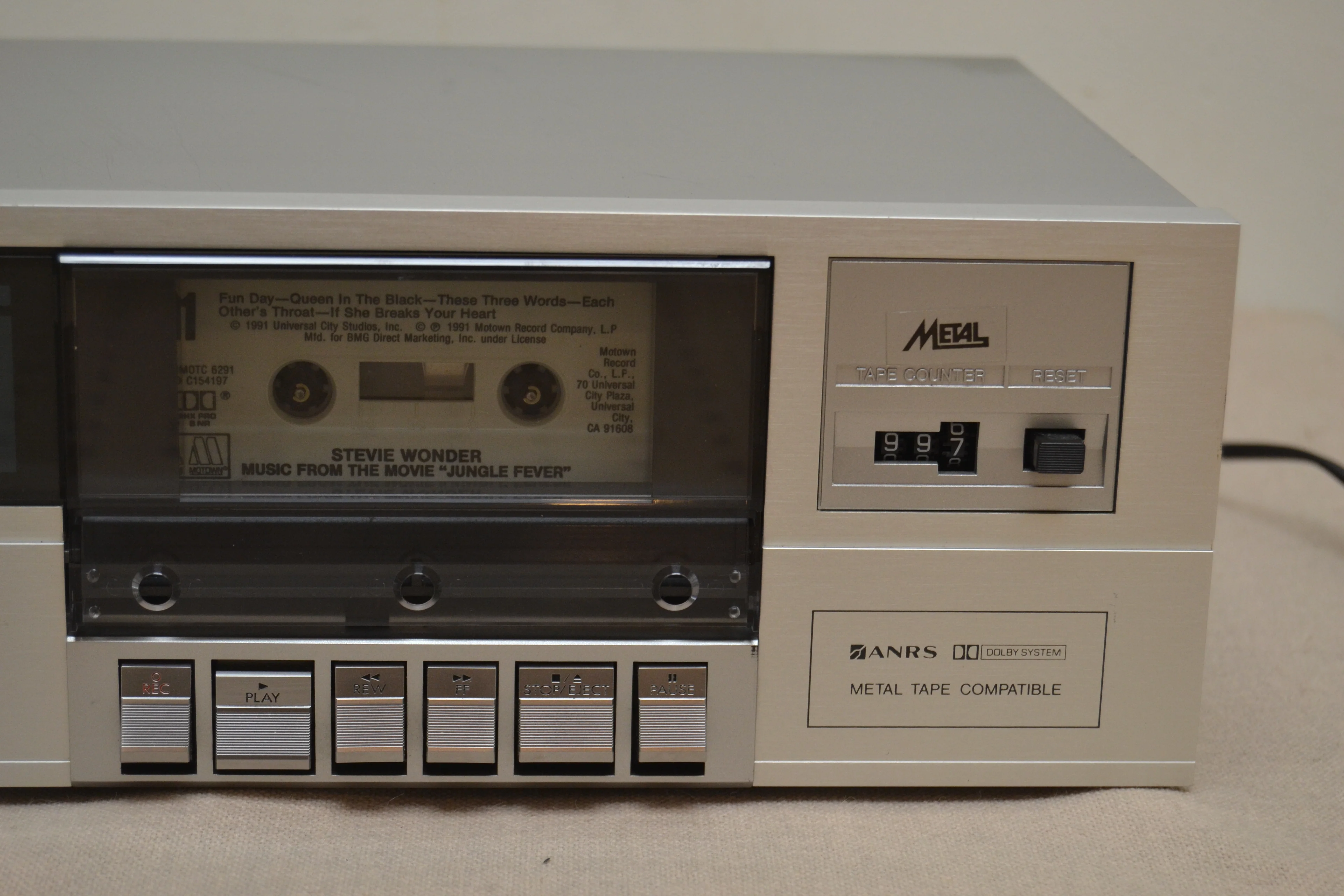 JVC KD-V100 Single Cassette Deck * Fully Serviced * New Belts - Image 4
