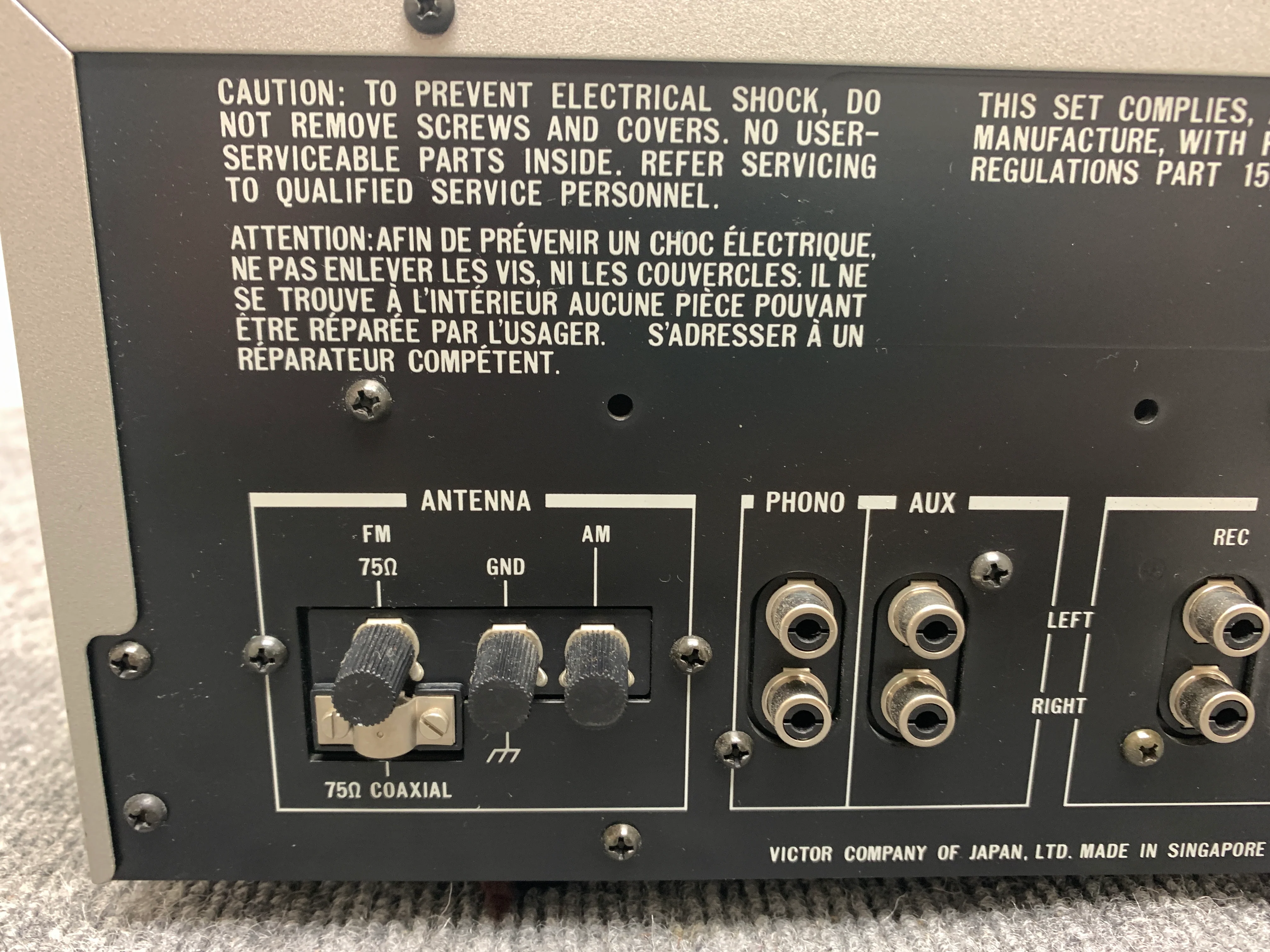 JVC R-S5 Stereo Receiver - Image 10