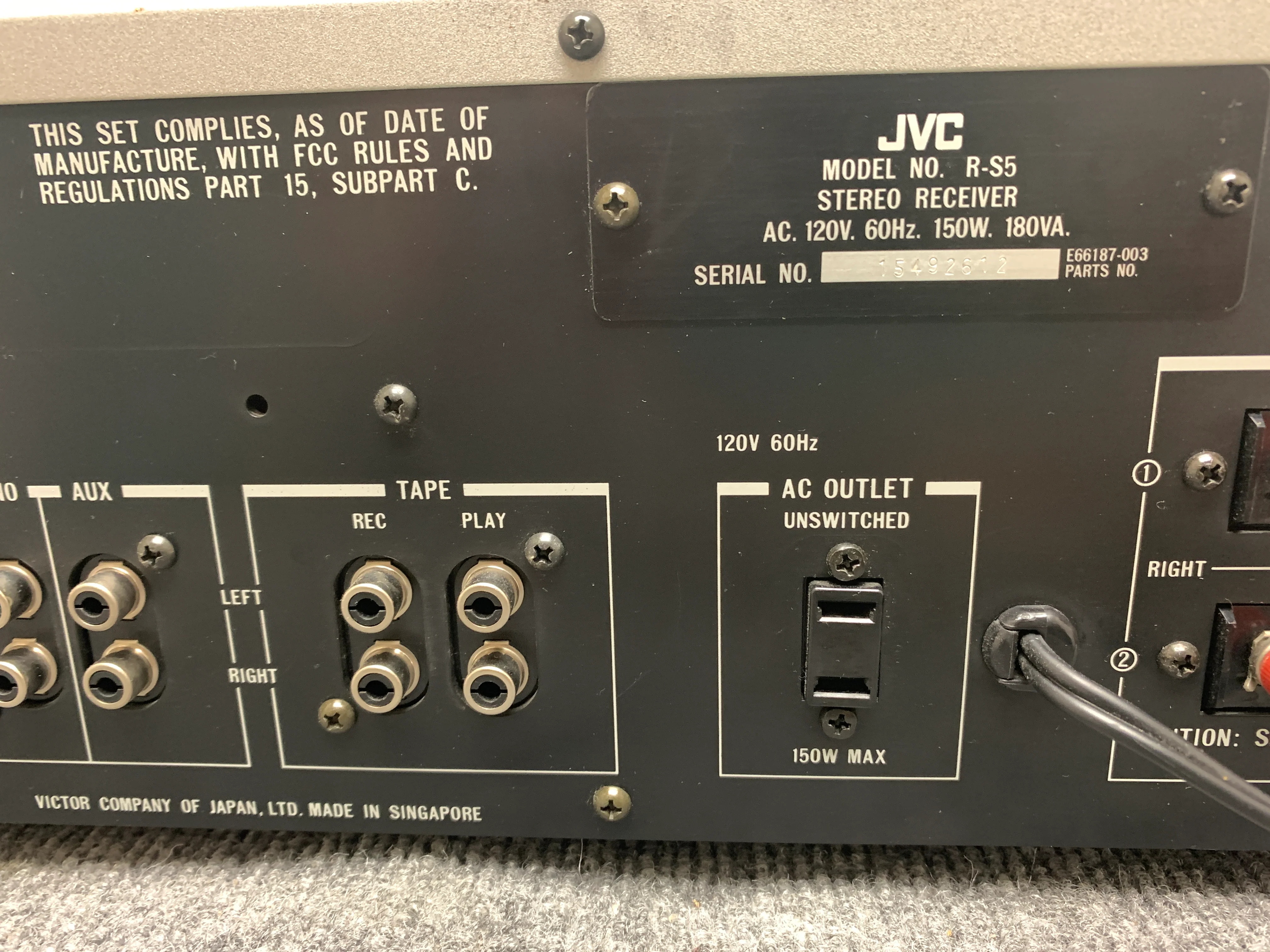 JVC R-S5 Stereo Receiver - Image 11