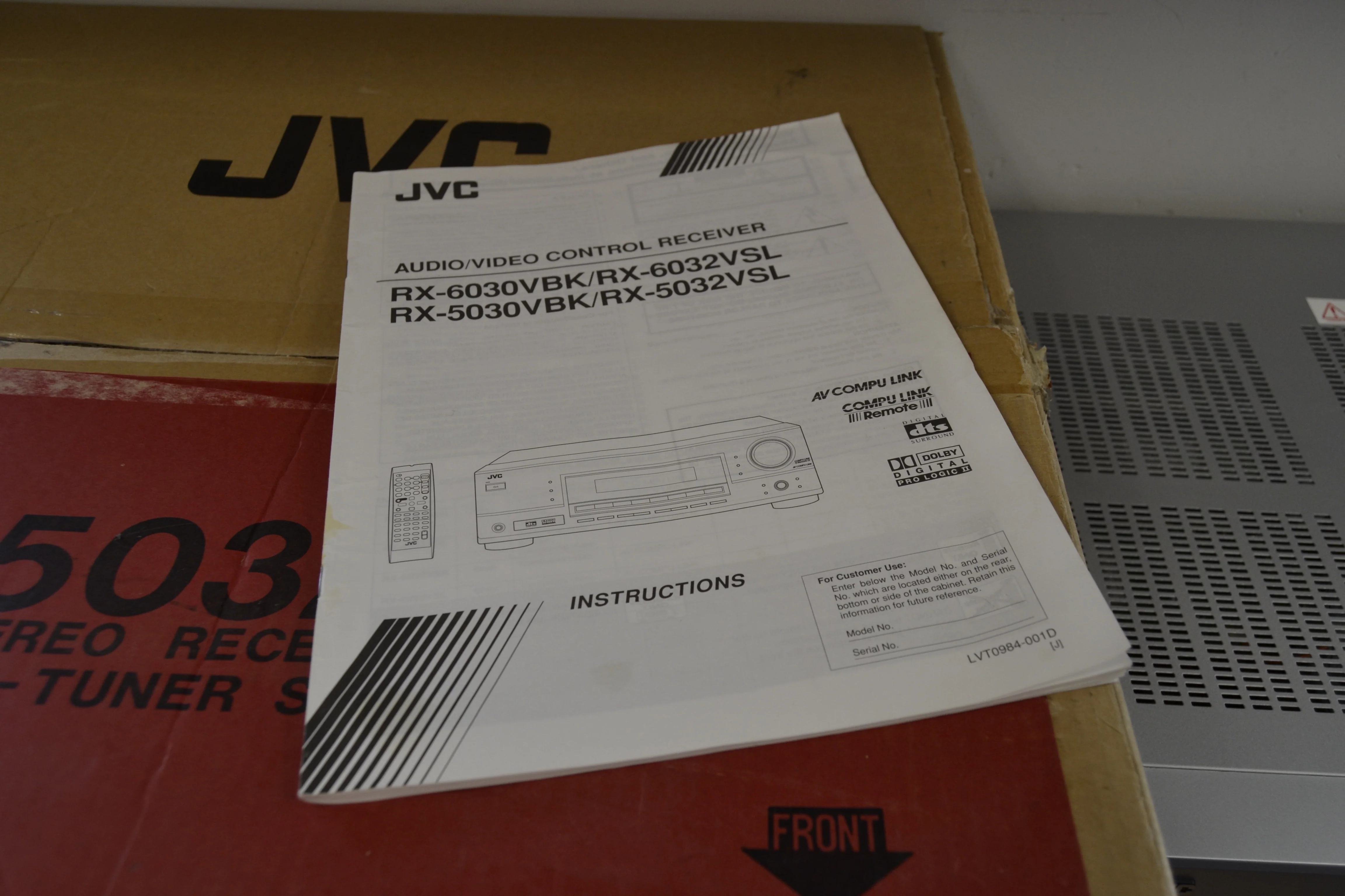 JVC RX-5032VSL Stereo Receiver * 100W RMS * Box - Image 8