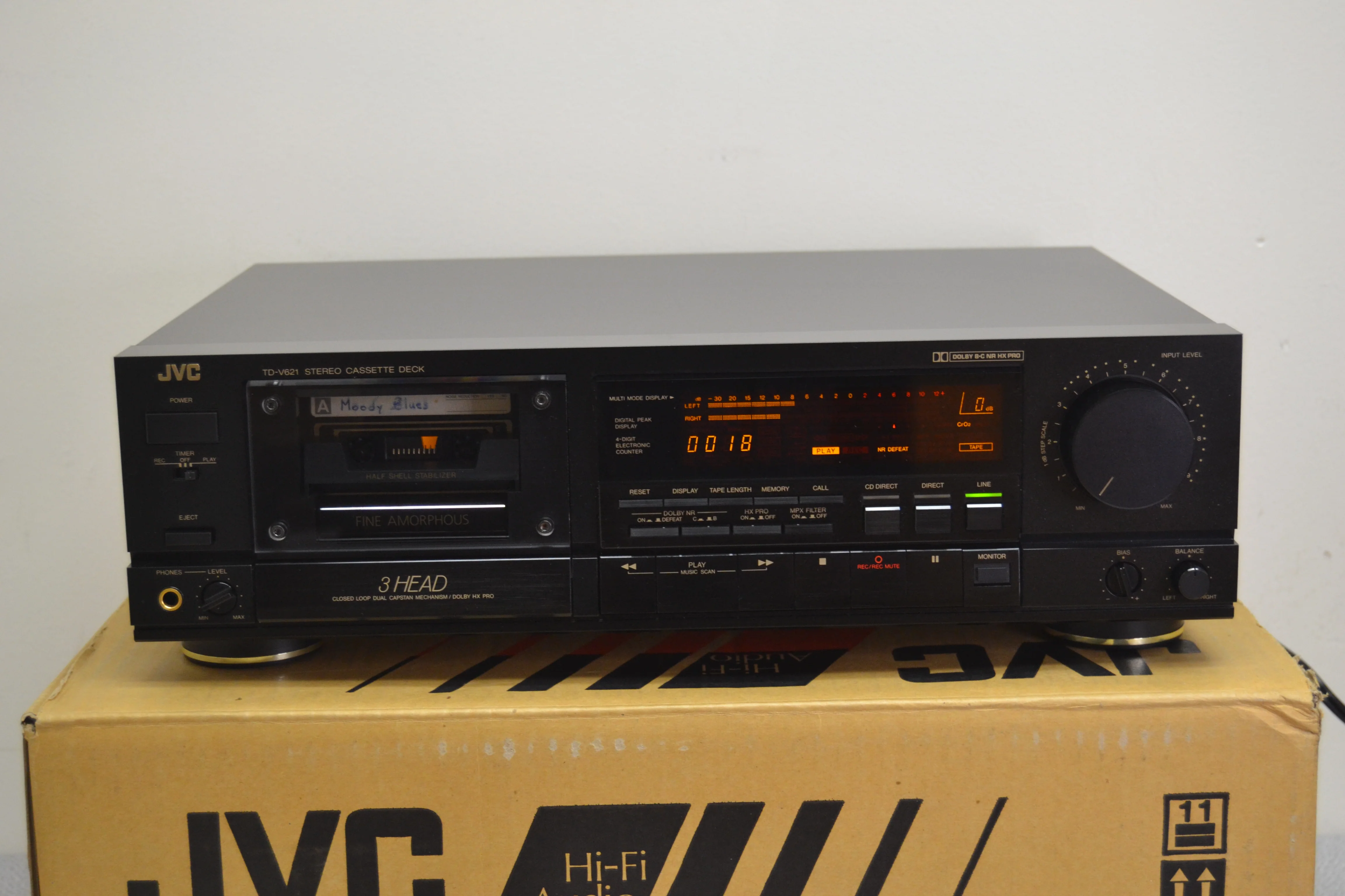 JVC TD-V621 3-Head Stereo Tape Recorder (1989-90) * Fully Serviced * New Belts * Box * Manuals - Image 2