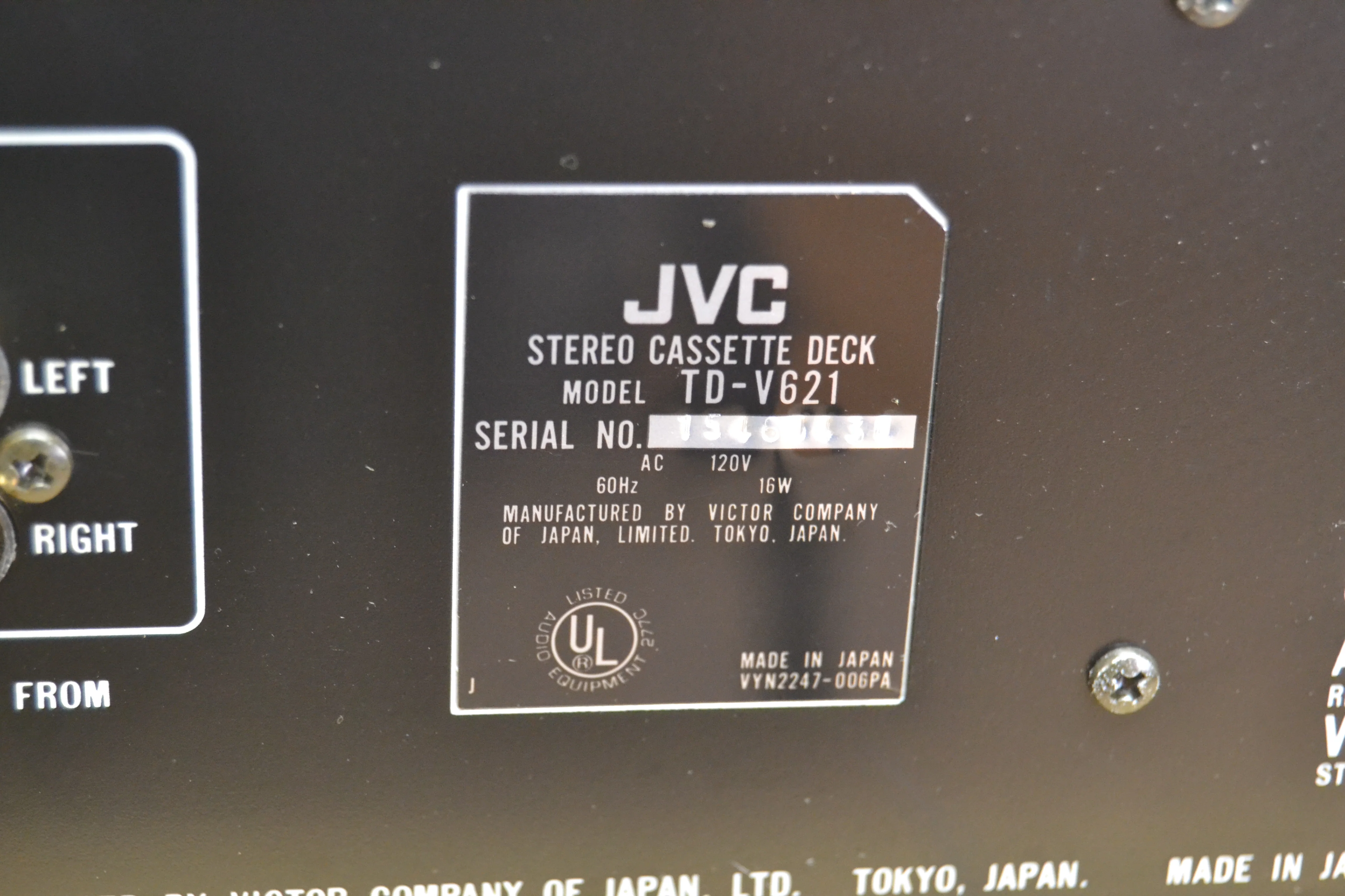 JVC TD-V621 3-Head Stereo Tape Recorder (1989-90) * Fully Serviced * New Belts * Box * Manuals - Image 20