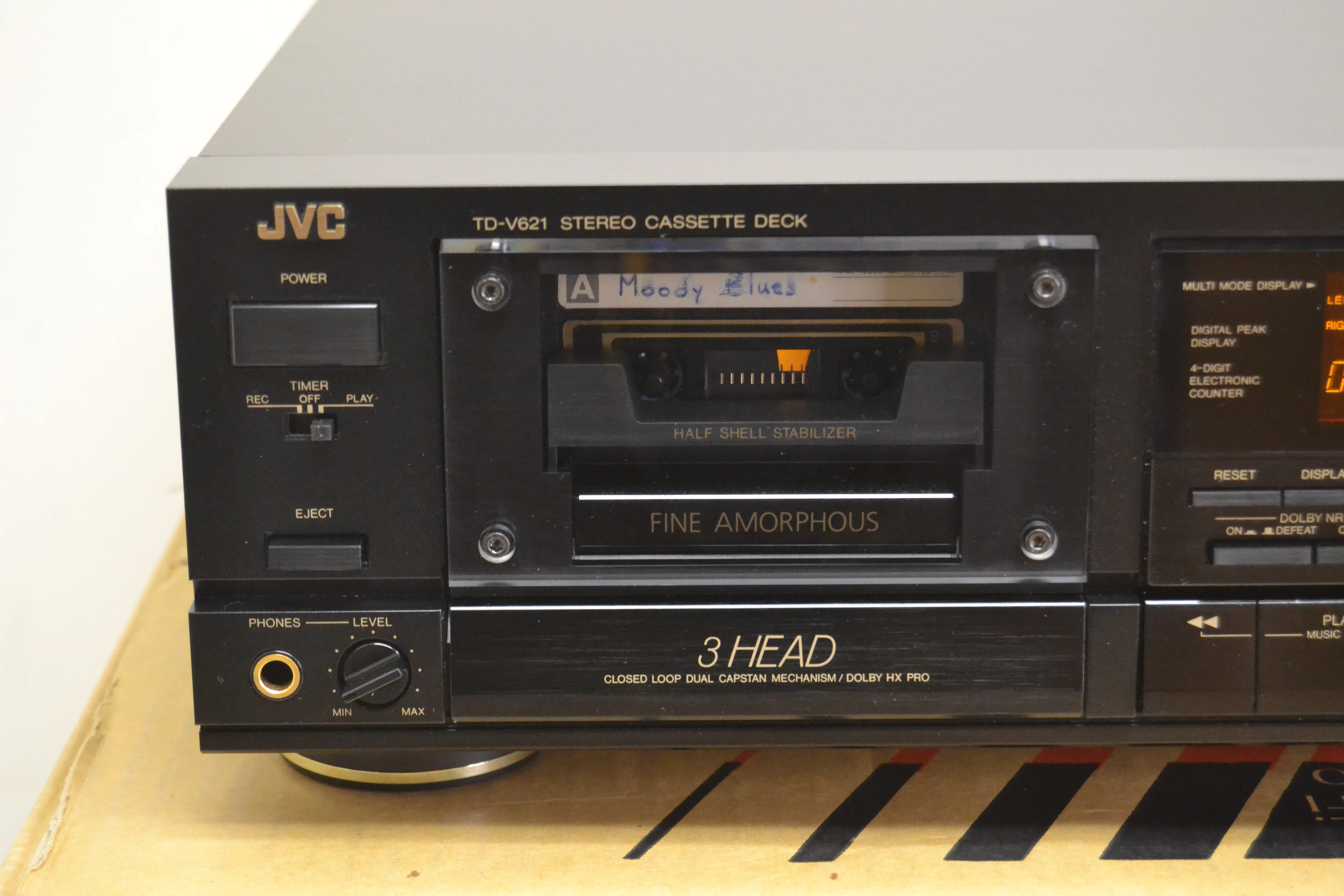 JVC TD-V621 3-Head Stereo Tape Recorder (1989-90) * Fully Serviced * New Belts * Box * Manuals - Image 3