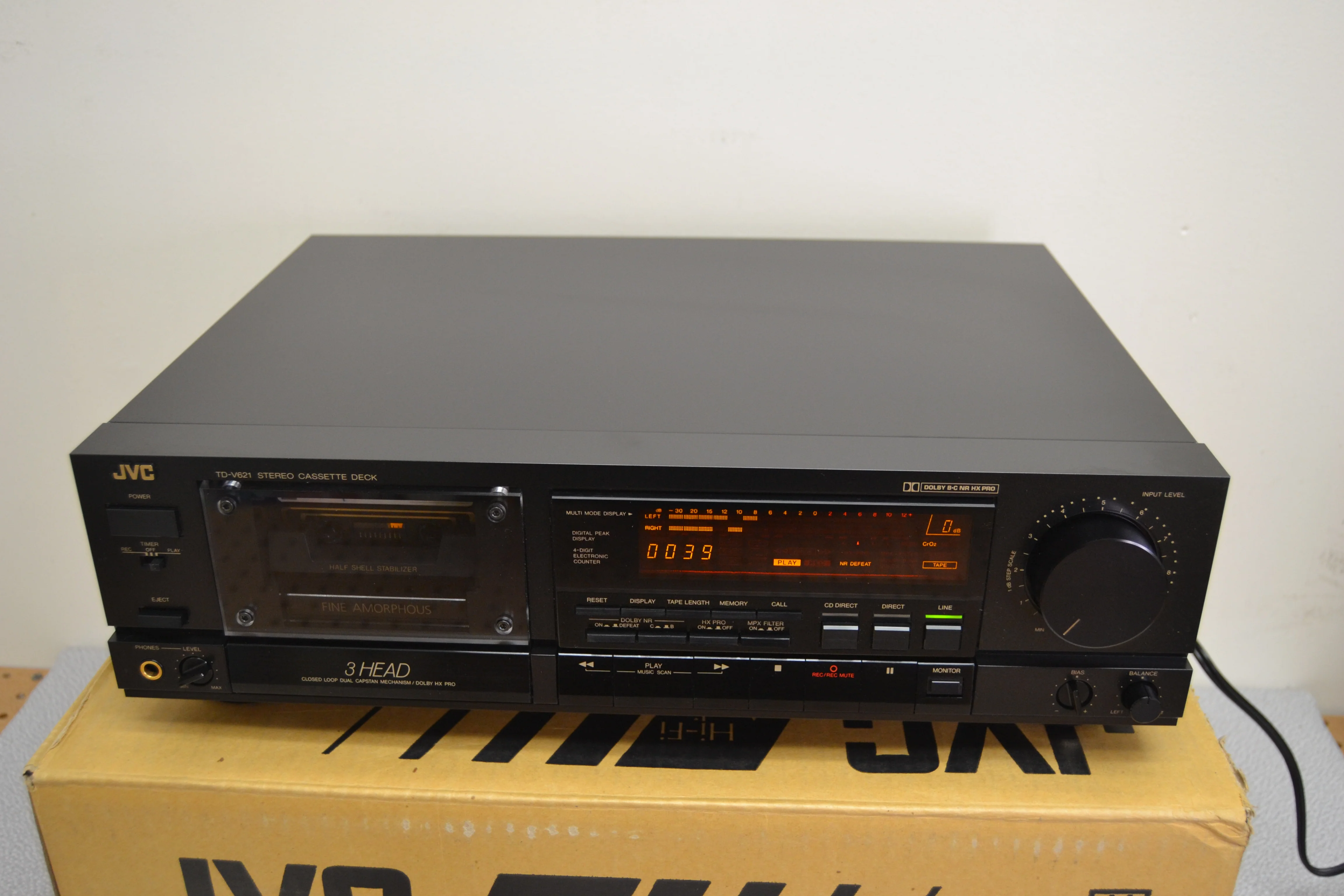 JVC TD-V621 3-Head Stereo Tape Recorder (1989-90) * Fully Serviced * New Belts * Box * Manuals - Image 7