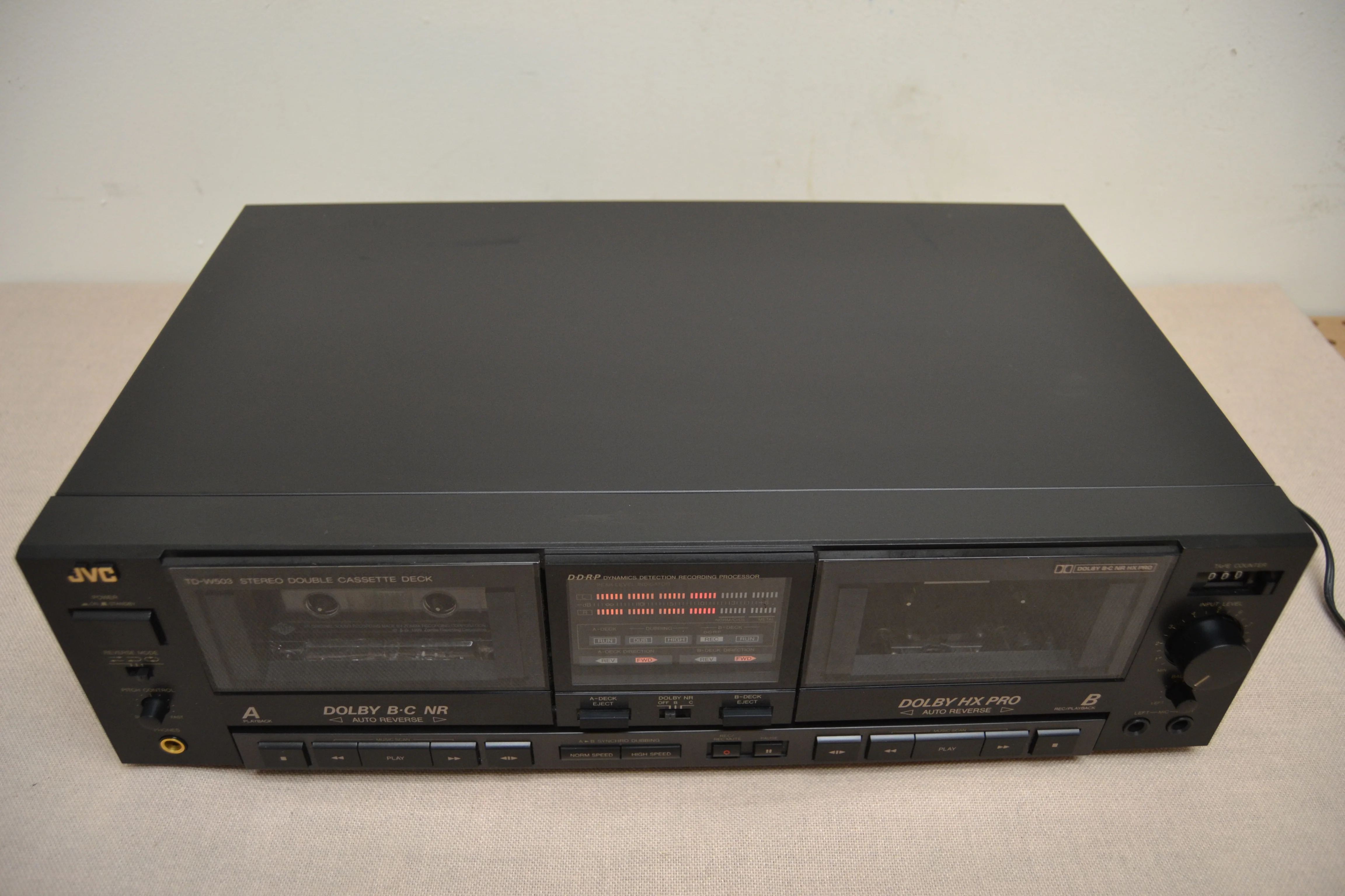 JVC TD-W503 Double Cassette Deck * Fully Serviced * New Belts - Image 5