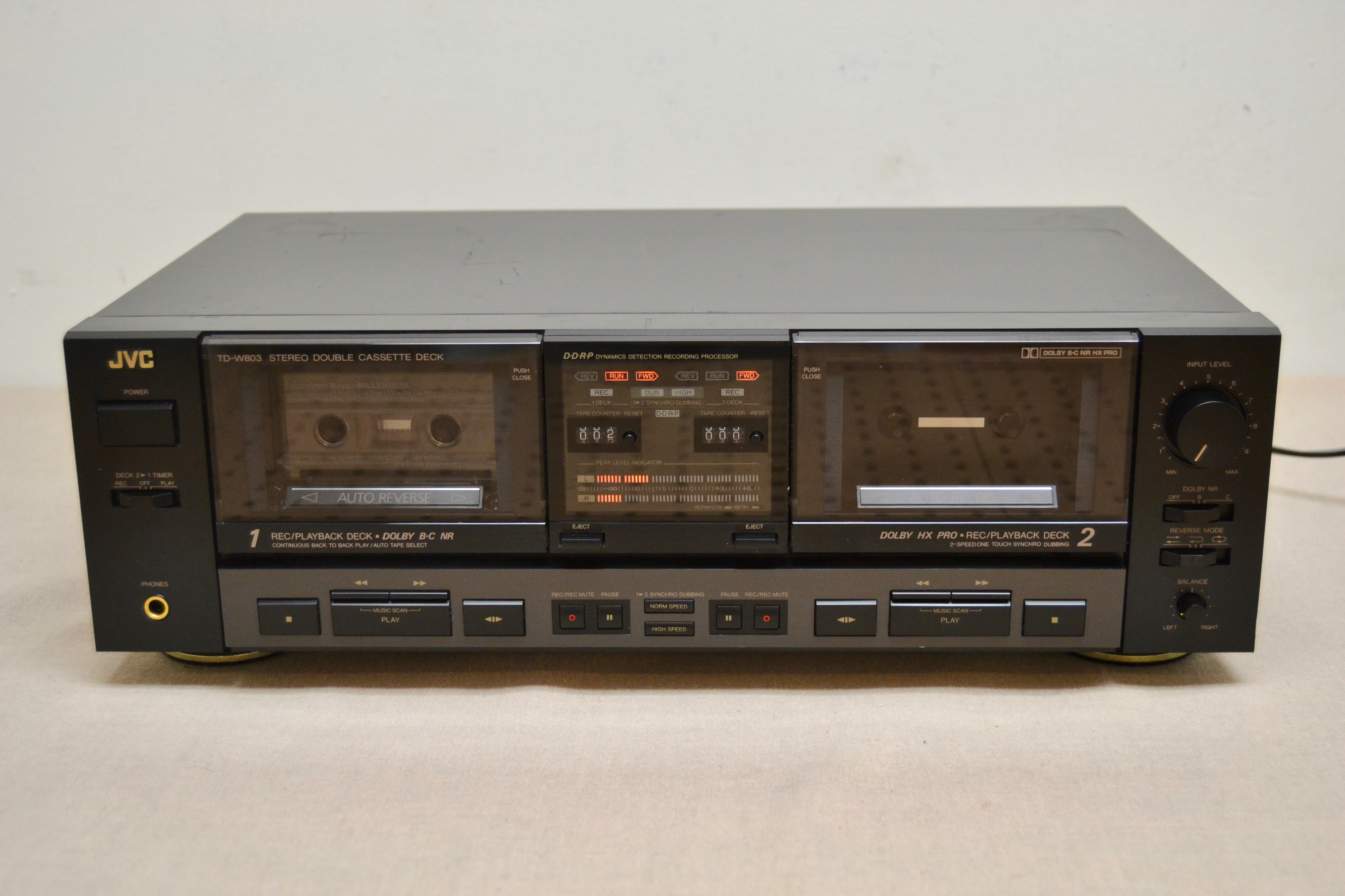 JVC TD-W803 Double Cassette Deck * Double Autoreverse * Fully Serviced * New Belts
