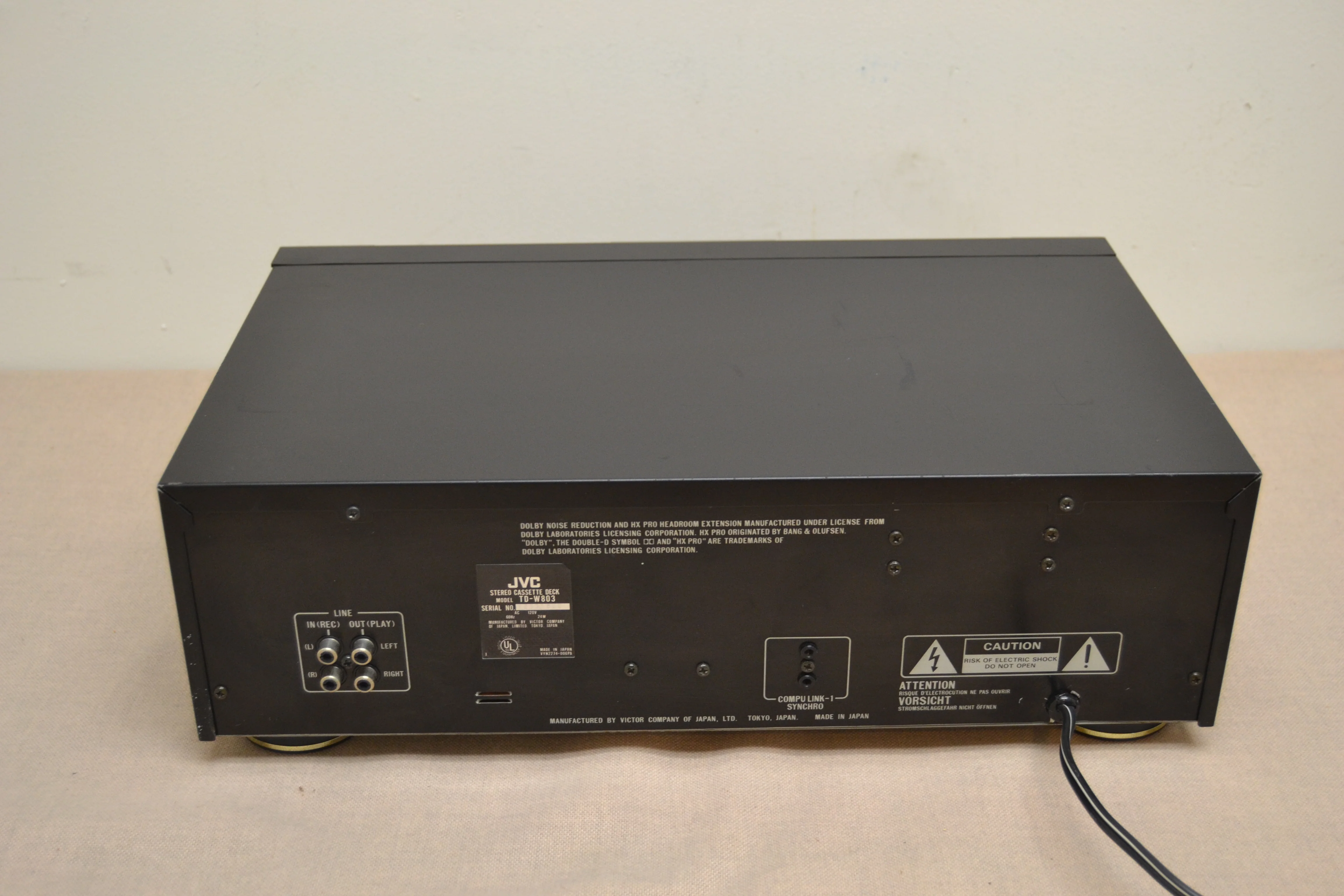 JVC TD-W803 Double Cassette Deck * Double Autoreverse * Fully Serviced * New Belts - Image 10