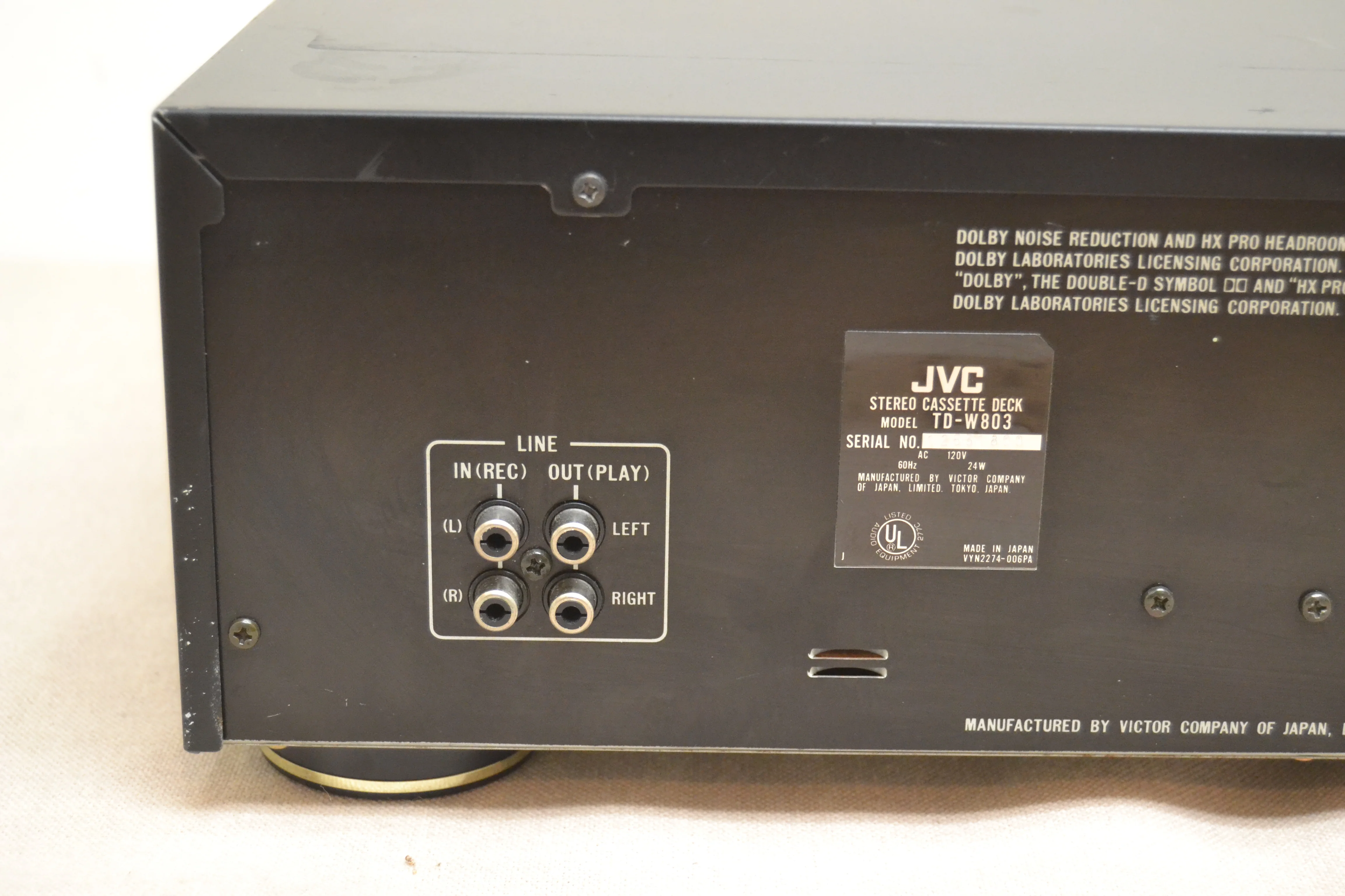 JVC TD-W803 Double Cassette Deck * Double Autoreverse * Fully Serviced * New Belts - Image 11
