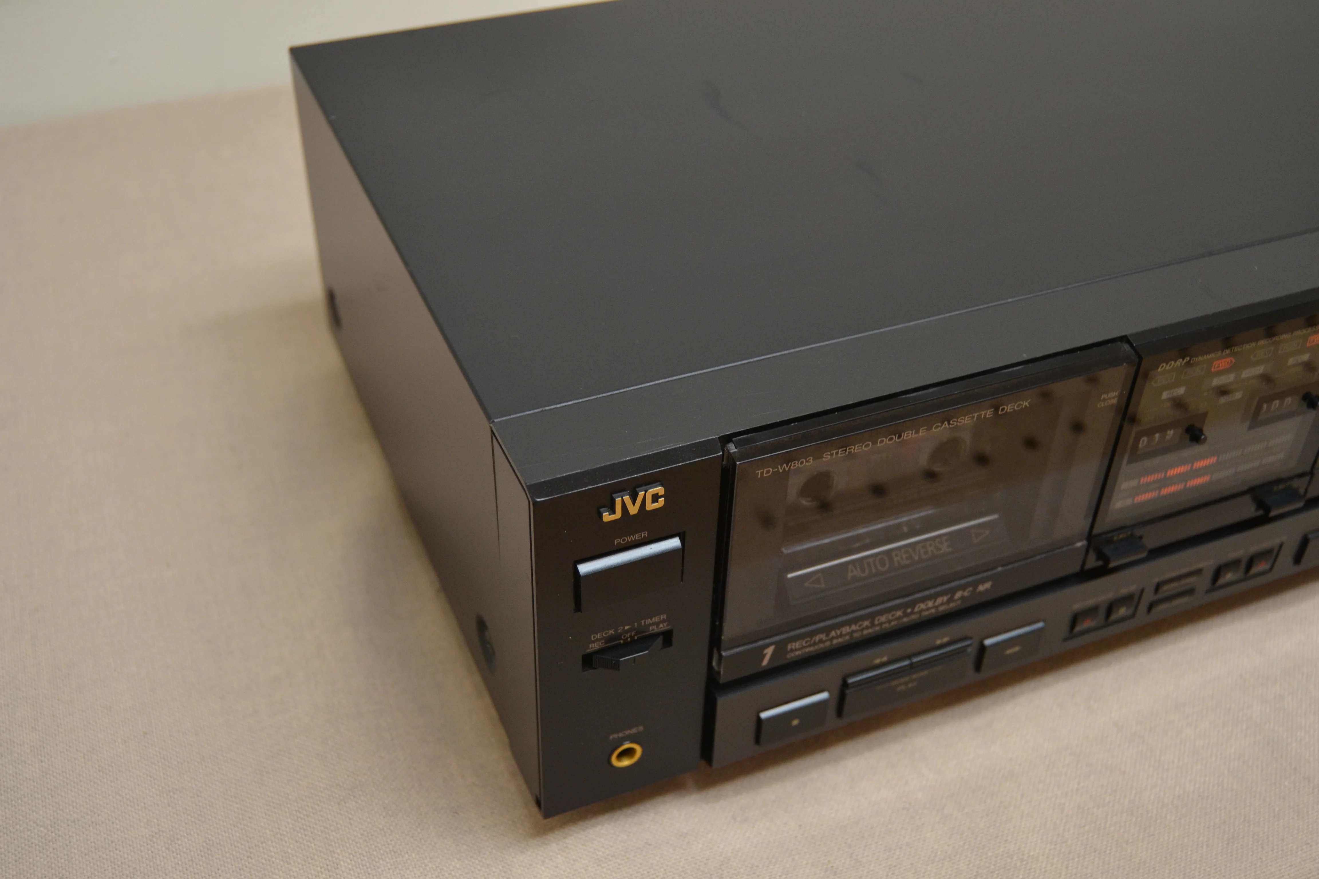 JVC TD-W803 Double Cassette Deck * Double Autoreverse * Fully Serviced * New Belts - Image 9