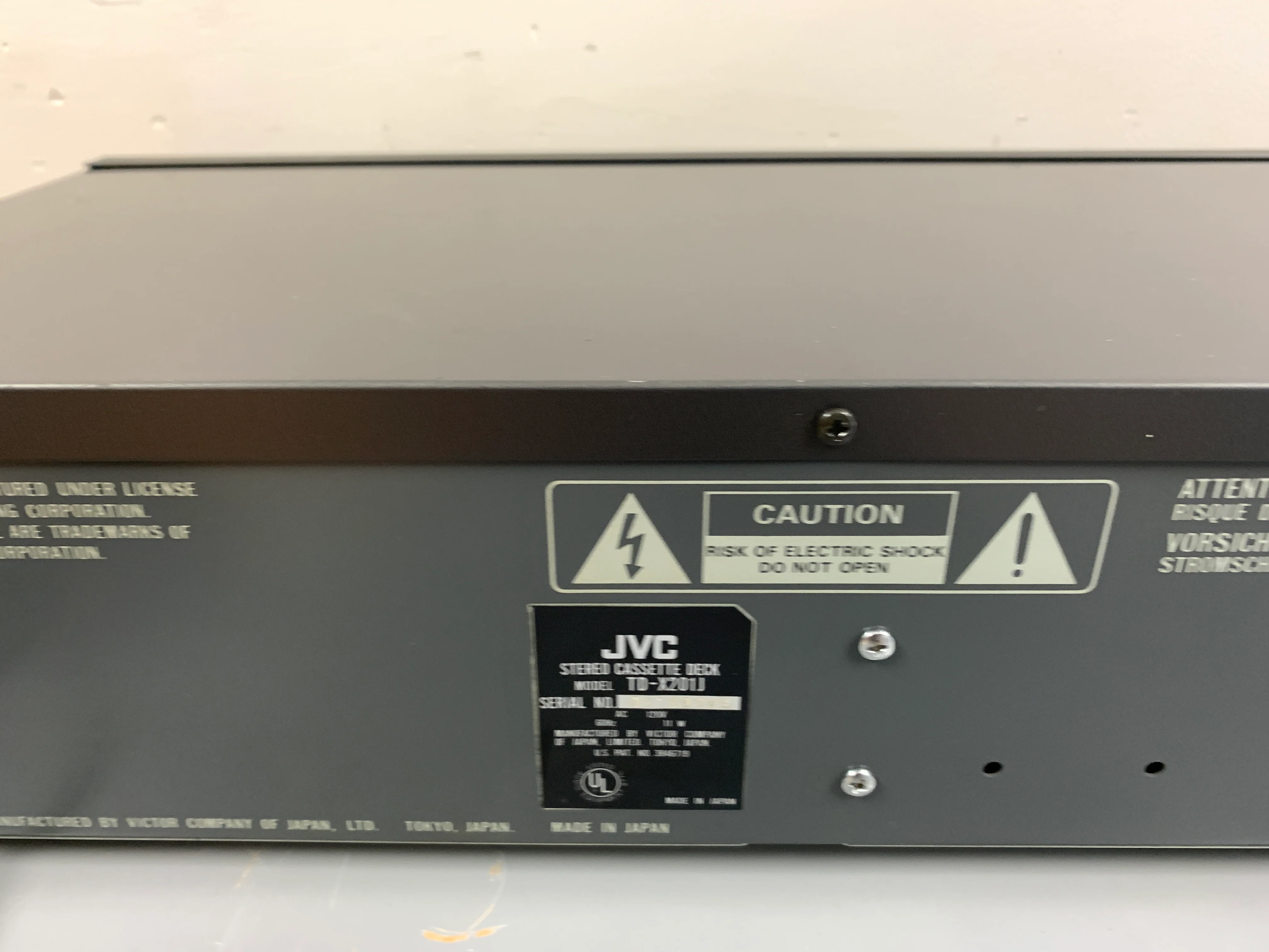 JVC TD-X201 Single Cassette Deck - Image 10