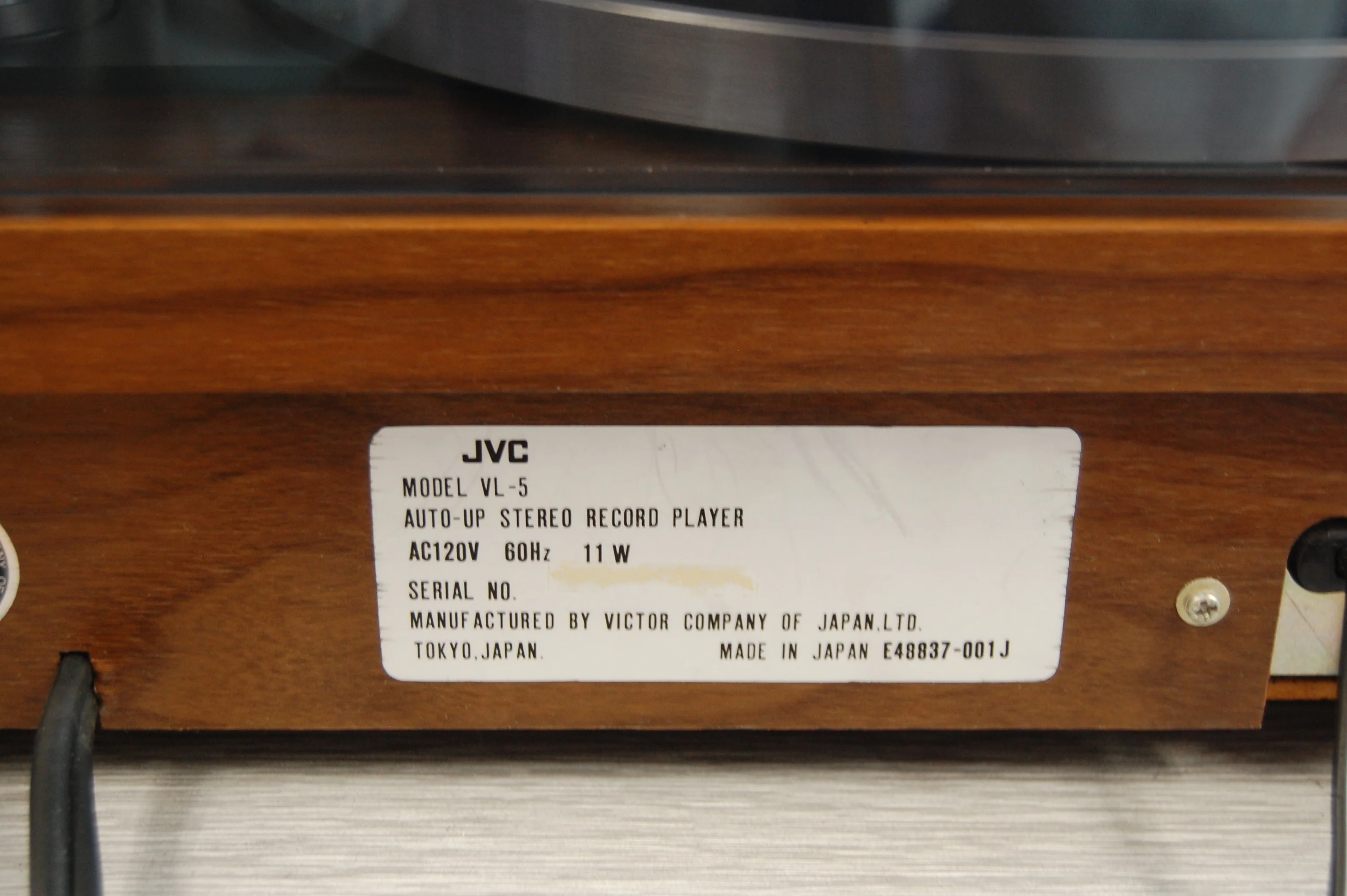 JVC VL-5 Turntable * 1973 * New Audio Technica AT3600 Cartridge * Manual - Image 16