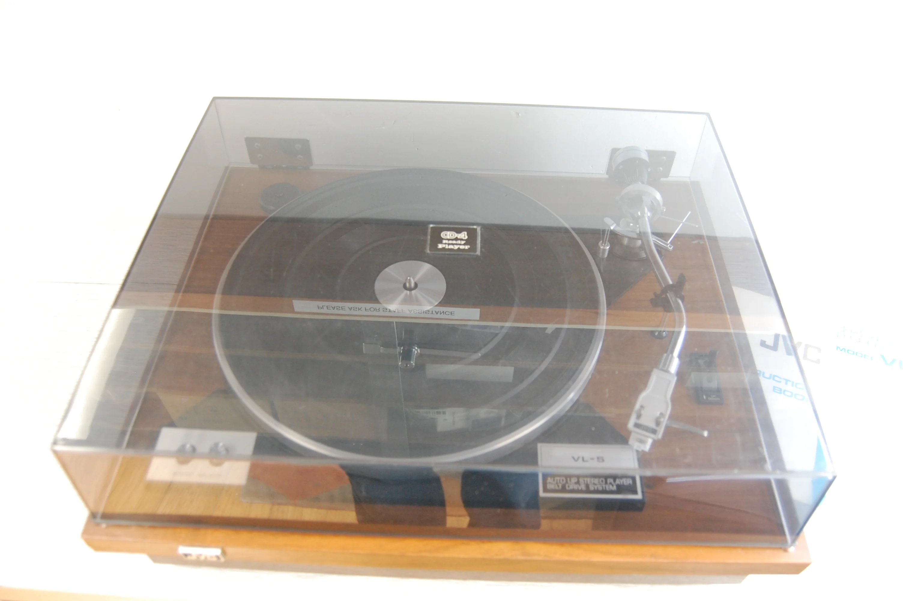JVC VL-5 Turntable * 1973 * New Audio Technica AT3600 Cartridge * Manual - Image 2