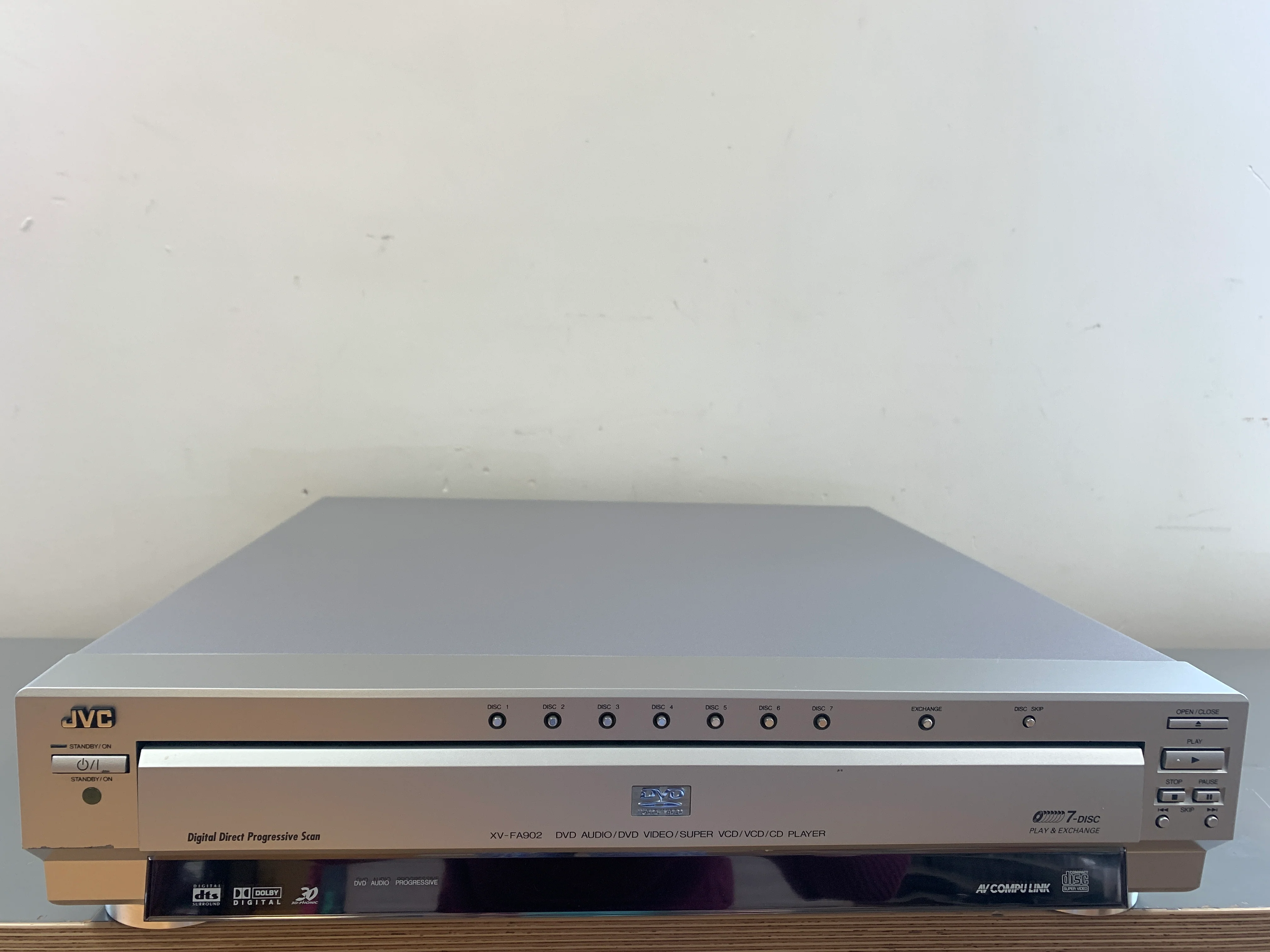 JVC XV-FA902 DVD/CD Carousel * 7 Discs