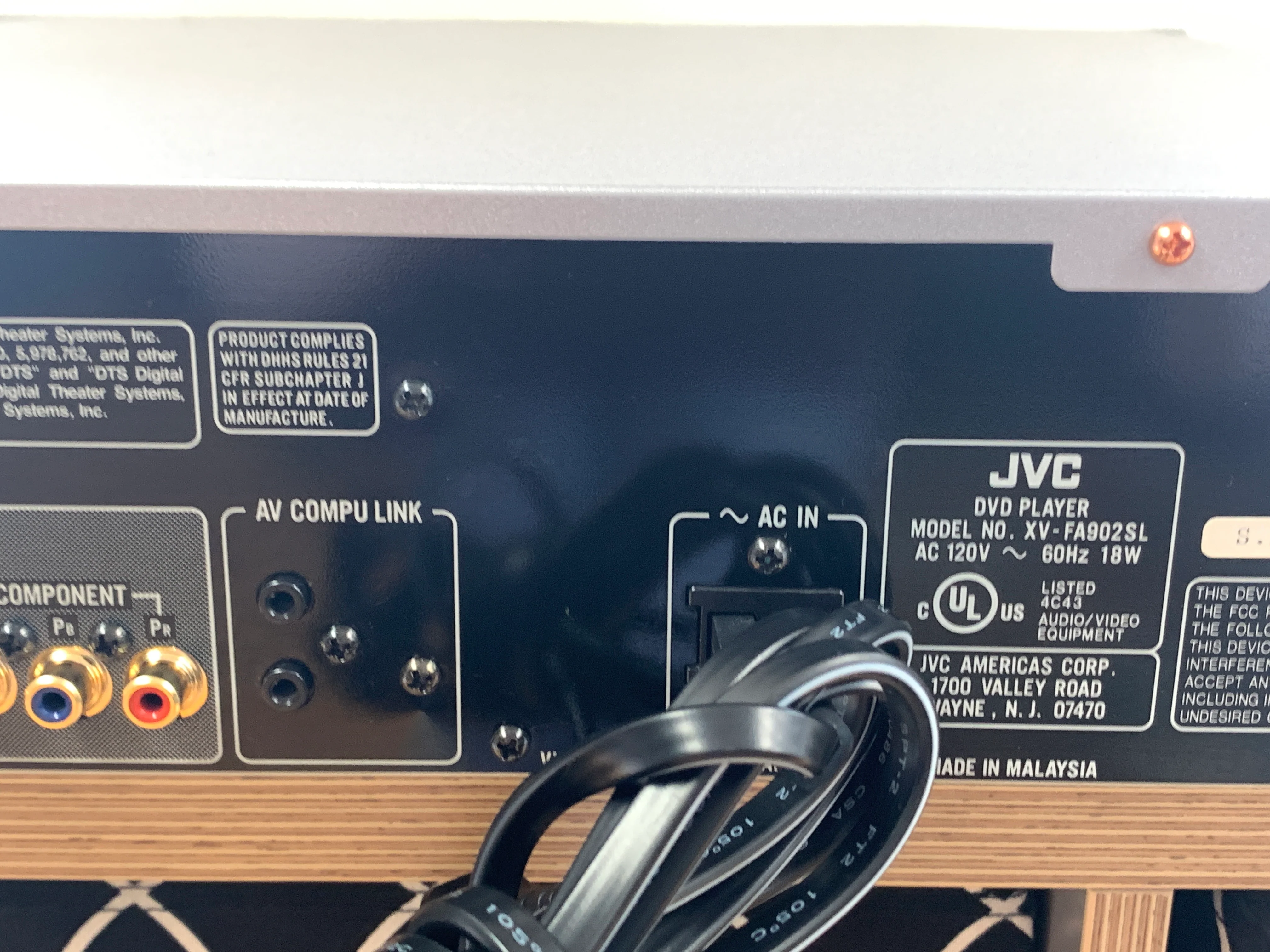JVC XV-FA902 DVD/CD Carousel * 7 Discs - Image 9