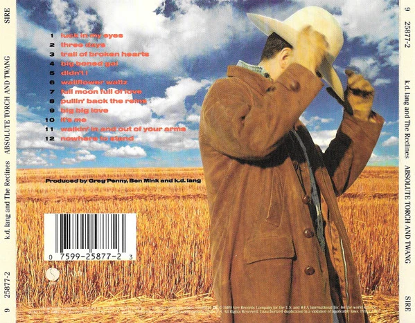 k.d. lang And The Reclines - Absolute Torch And Twang (CD, Album) (Near Mint (NM or M-)) - Image 3