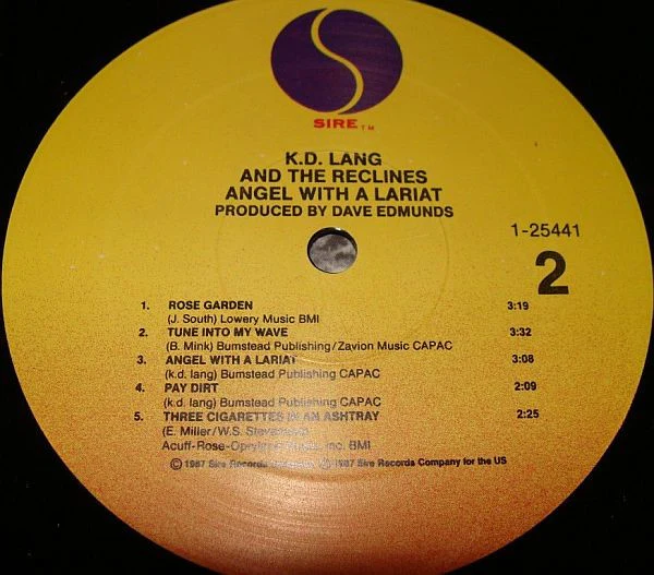 k.d. lang and the reclines - Angel With A Lariat (LP, Album) (Very Good Plus (VG+)) - Image 5