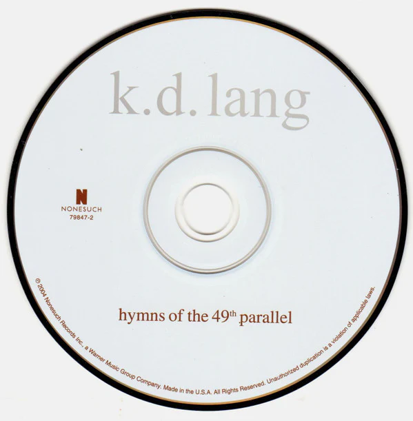 k.d. lang - Hymns Of The 49th Parallel (CD, Album) (Very Good Plus (VG+)) - Image 4