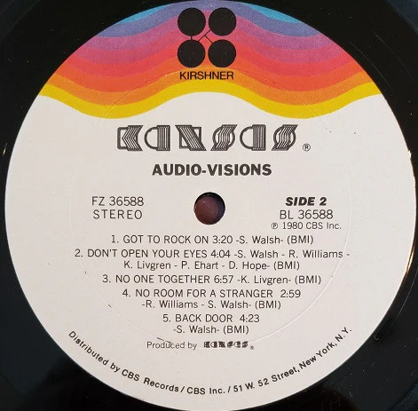 Kansas  - Audio-Visions (LP, Album, Pit) (Near Mint (NM or M-)) - Image 4