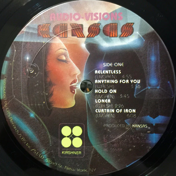 Kansas - Audio-Visions (LP, Album, Pit) (Near Mint (NM or M-)) - Image 3
