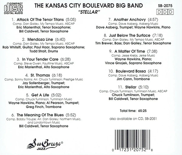 The Boulevard Big Band - Stellar (CD) (Very Good Plus (VG+)) - Image 2