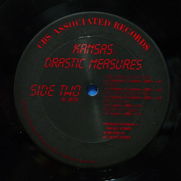 Kansas - Drastic Measures (LP, Album, Car) (Near Mint (NM or M-)) - Image 4