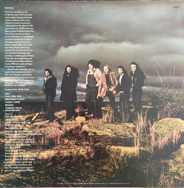 Kansas - Kansas (LP, Album, Pit) (Very Good (VG)) - Image 2