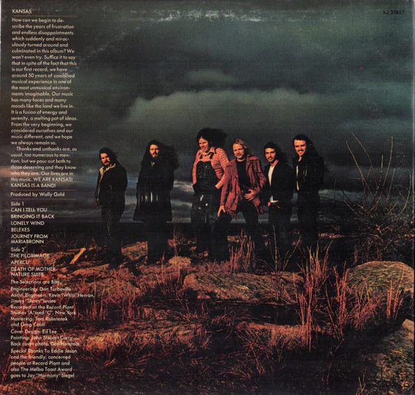 Kansas - Kansas (LP, Album, Ter) (Very Good Plus (VG+)) - Image 2