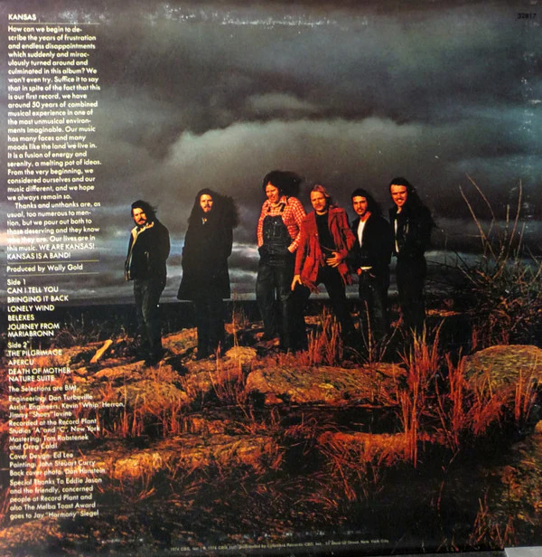 Kansas - Kansas (LP, Album, Ter) (Very Good (VG)) - Image 2