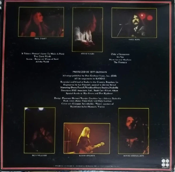 Kansas  - Masque (LP, Album, Pit) (Very Good (VG)) - Image 2