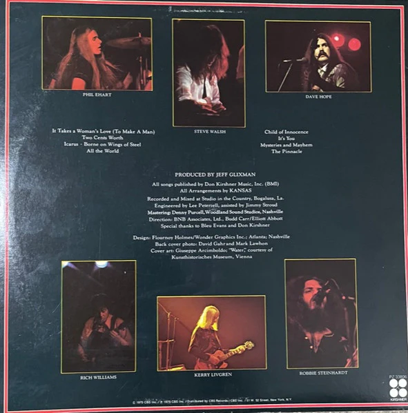 Kansas  - Masque (LP, Album) (Very Good Plus (VG+)) - Image 2