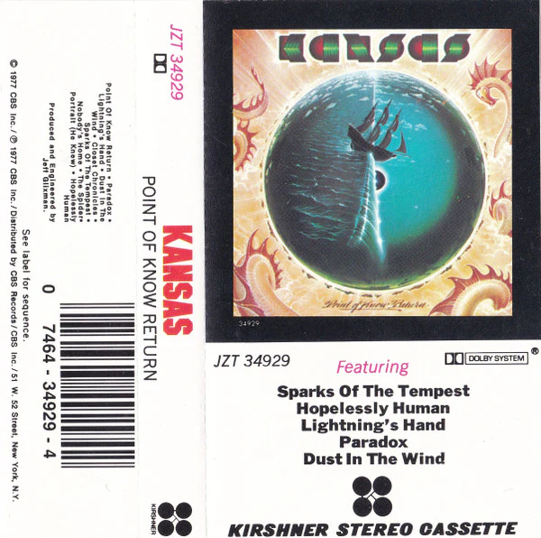 Kansas - Point Of Know Return (Cass, Album, RE) (Very Good Plus (VG+))