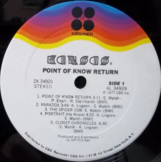 Kansas - Point Of Know Return (LP, Album, RE, Pit) (Near Mint (NM or M-)) - Image 3